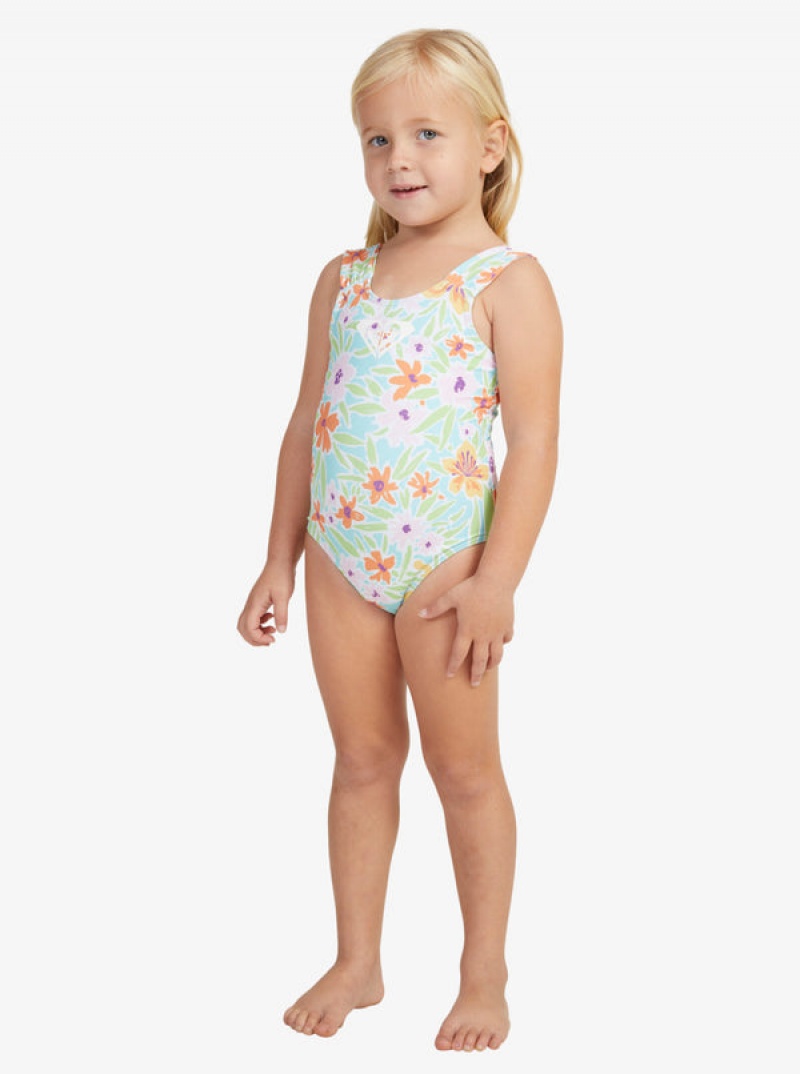 Girls' Roxy Hawaiian Spirit One-Piece Swimwear | 45608-QFHM