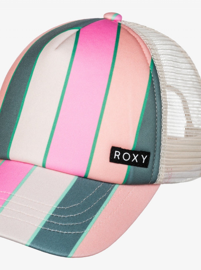 Girls' Roxy Honey Coconut Trucker Hats | 67912-DKTU