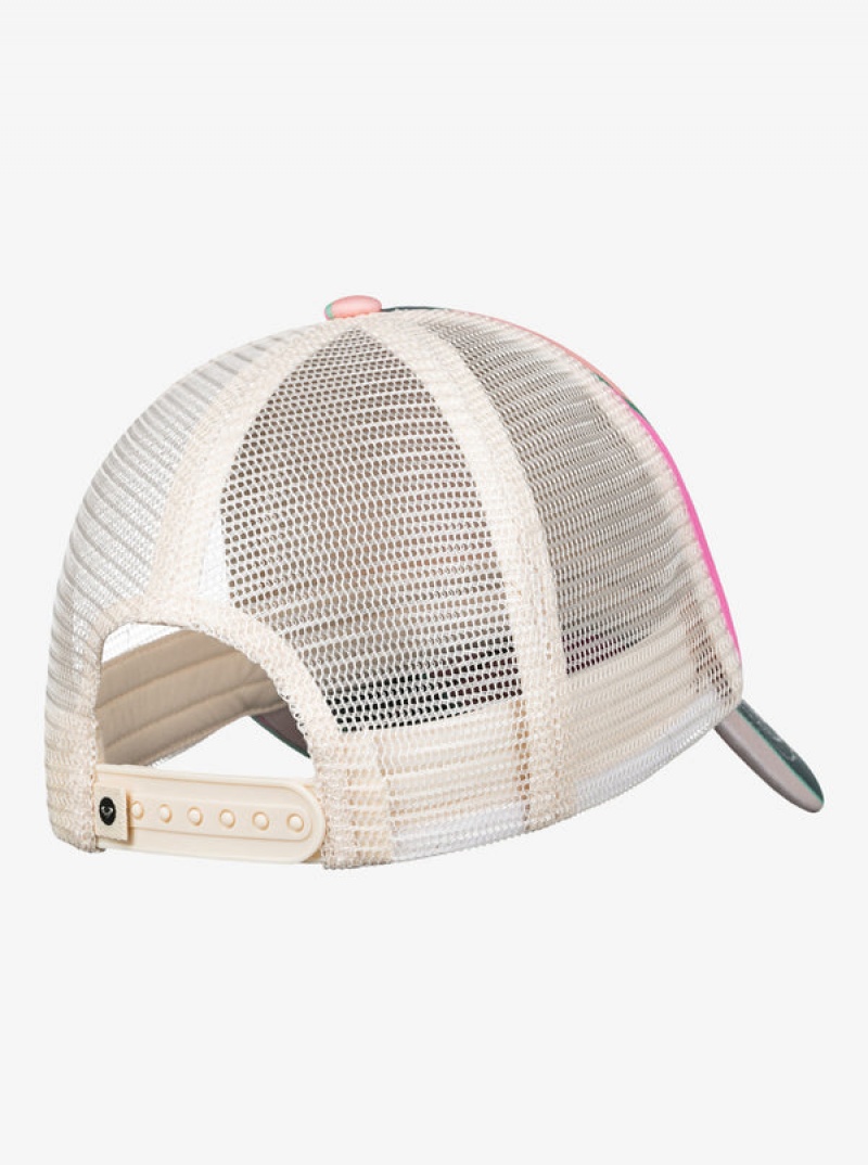 Girls' Roxy Honey Coconut Trucker Hats | 67912-DKTU