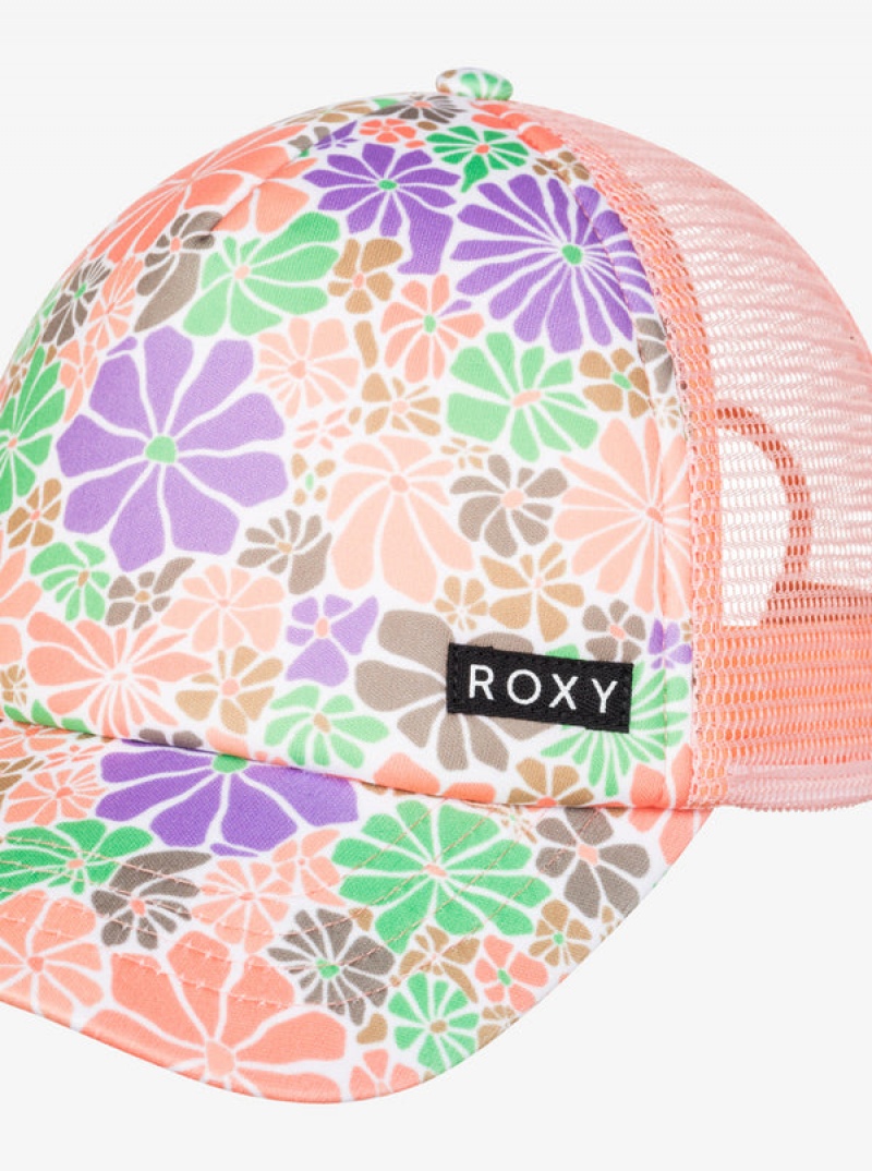 Girls' Roxy Honey Coconut Trucker Hats | 85697-IYPW