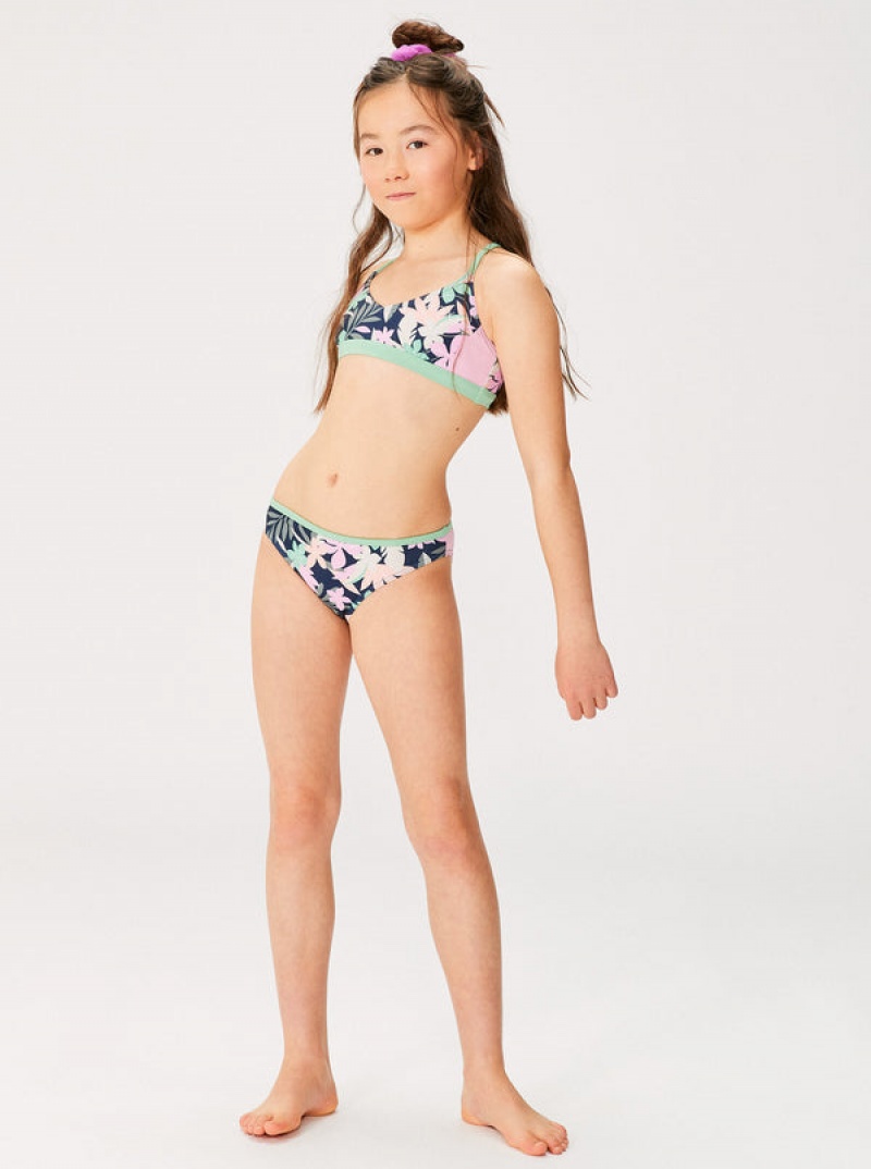 Girls' Roxy Ilacabo Active Athletic Set Swimwear | 63297-RXOI