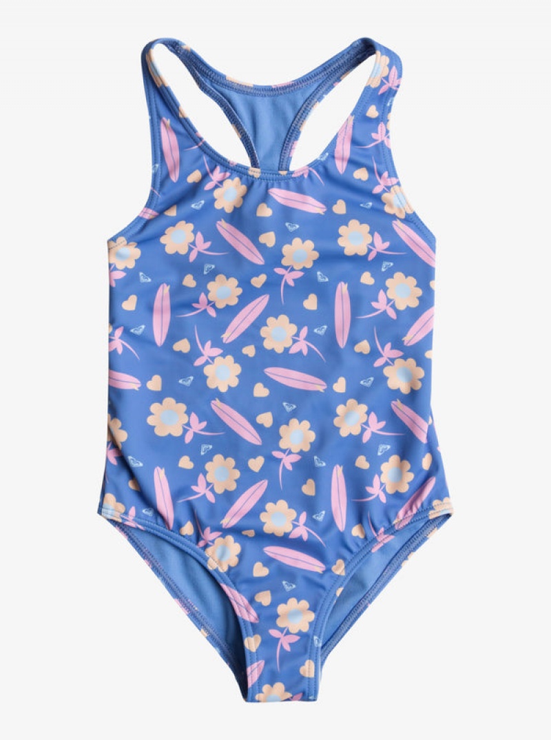 Girls' Roxy Lorem One-Piece Swimwear | 62103-DVLY