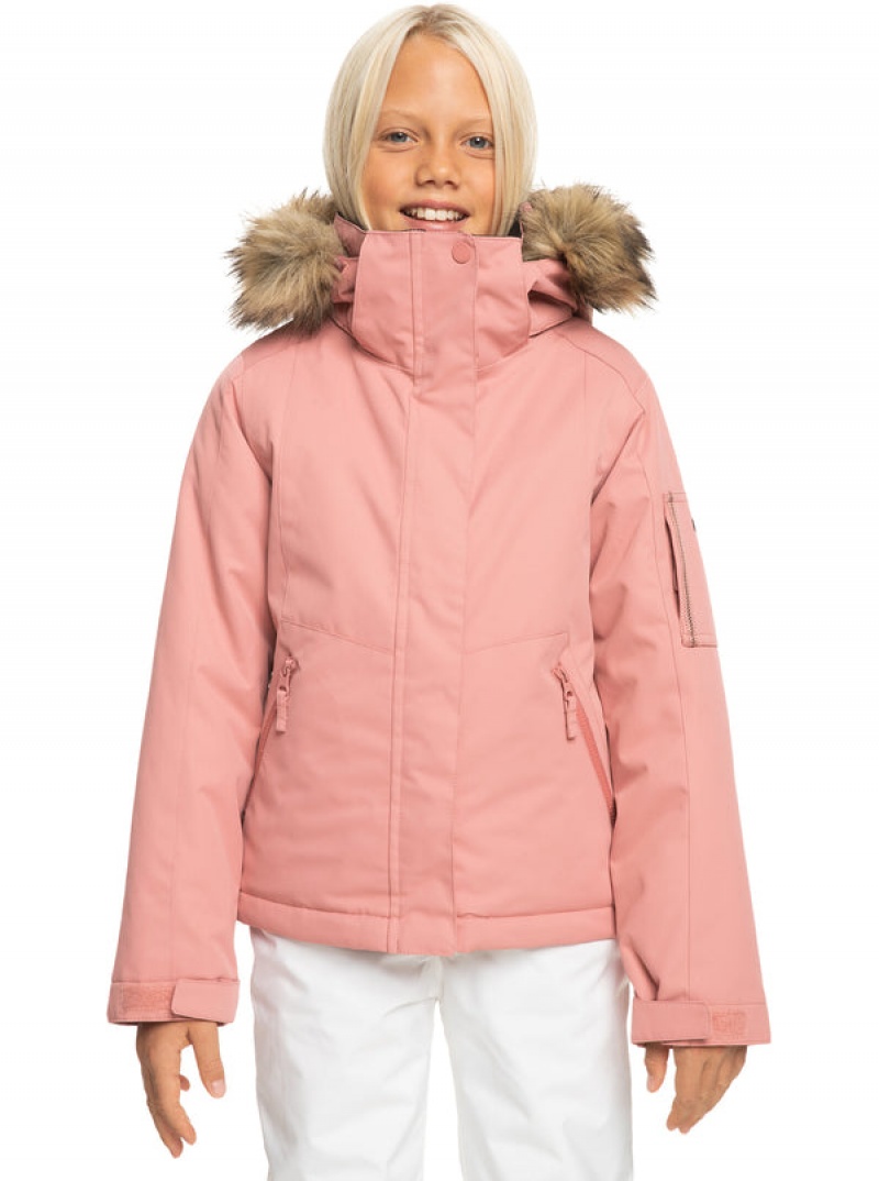 Girls\' Roxy Meade Technical Snowboard Jackets | 84239-PBGE