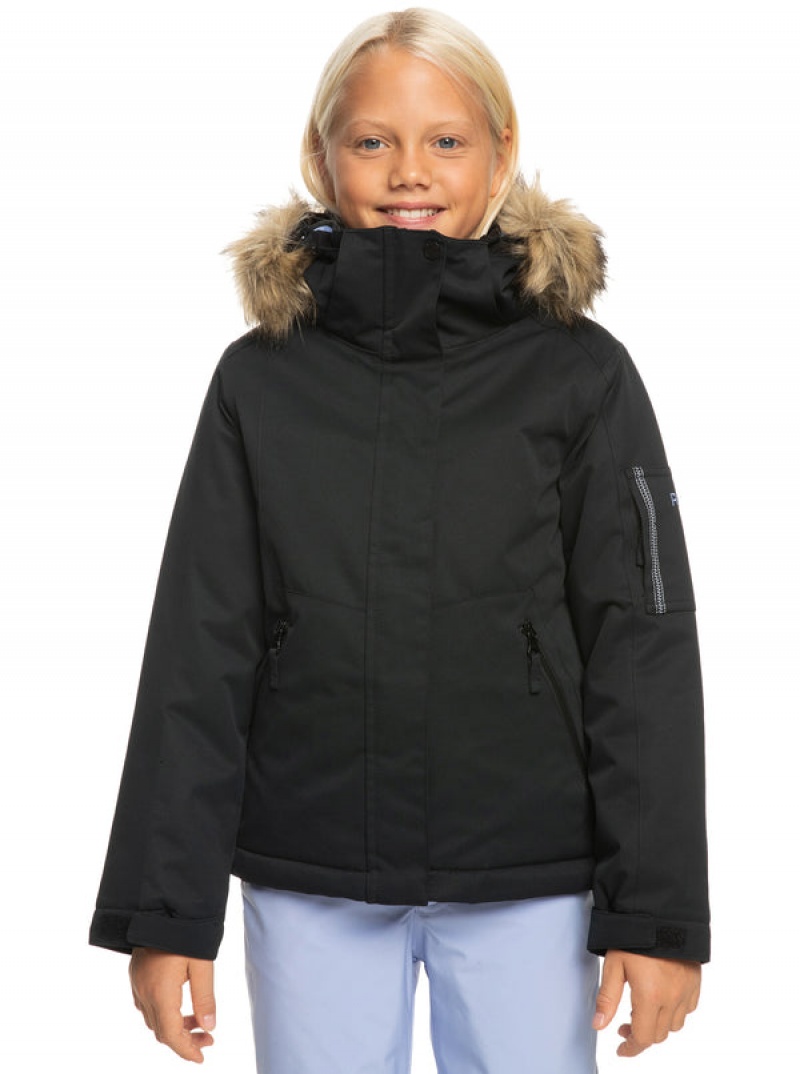 Girls\' Roxy Meade Technical Snowboard Jackets | 08567-QZFY