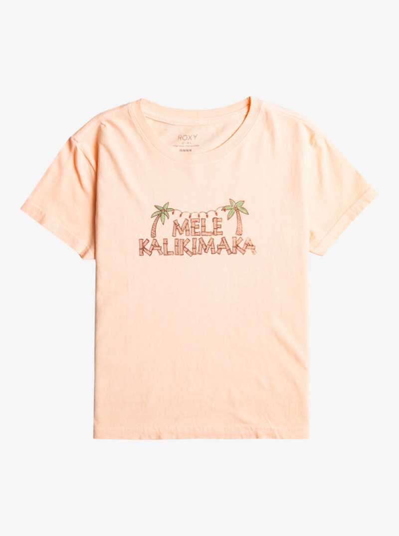 Girls\' Roxy Mele Tiki Friend T-shirts | 83519-MPUK