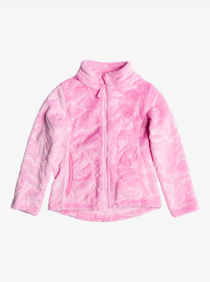 Girls\' Roxy Mini Igloo Technical Zip-Up Hooded Fleece Snowboard Jackets | 36710-XQEL