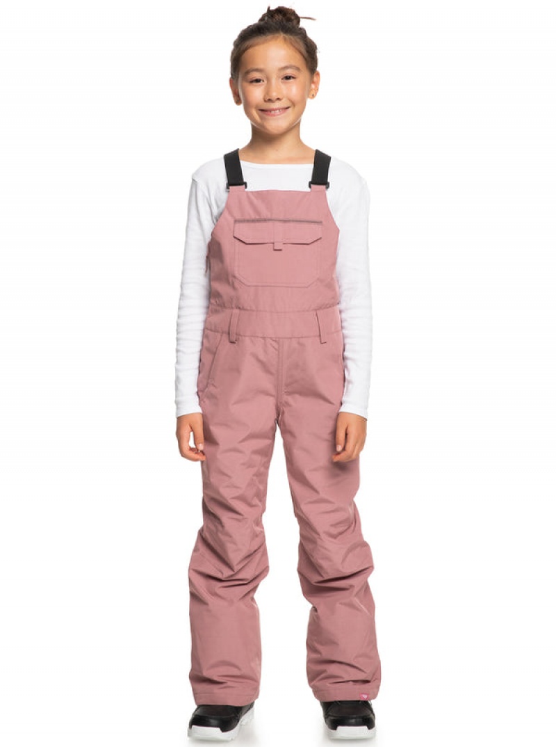 Girls' Roxy Non Stop Technical Bib Snowboard Pants | 31694-PINO