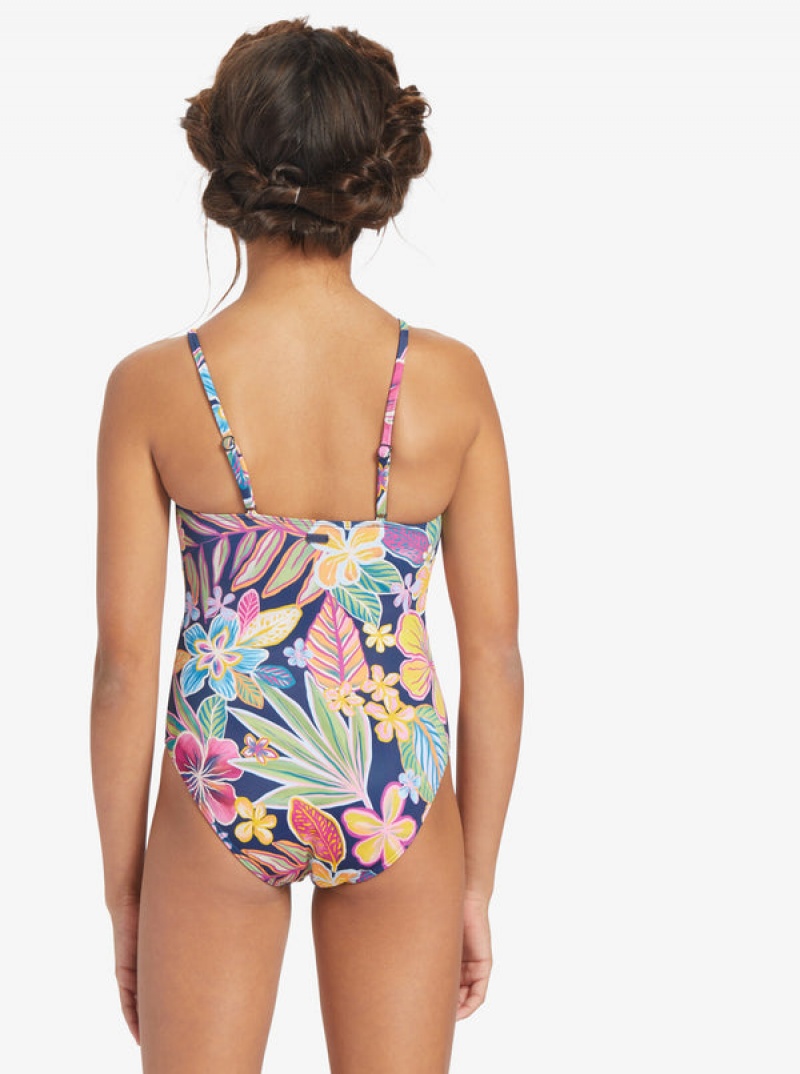 Girls' Roxy Paradise Trip One-Piece Swimwear | 01256-IONW