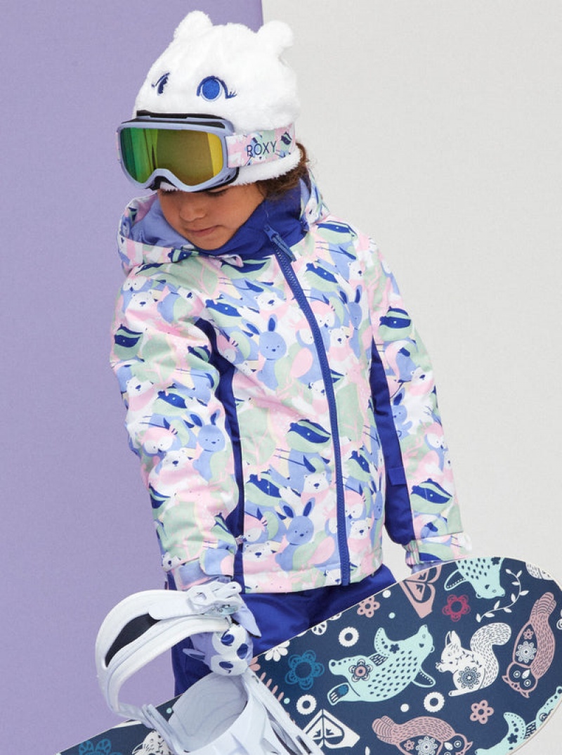 Girls' Roxy Snowy Tale Technical Snowboard Jackets | 25164-YTPO