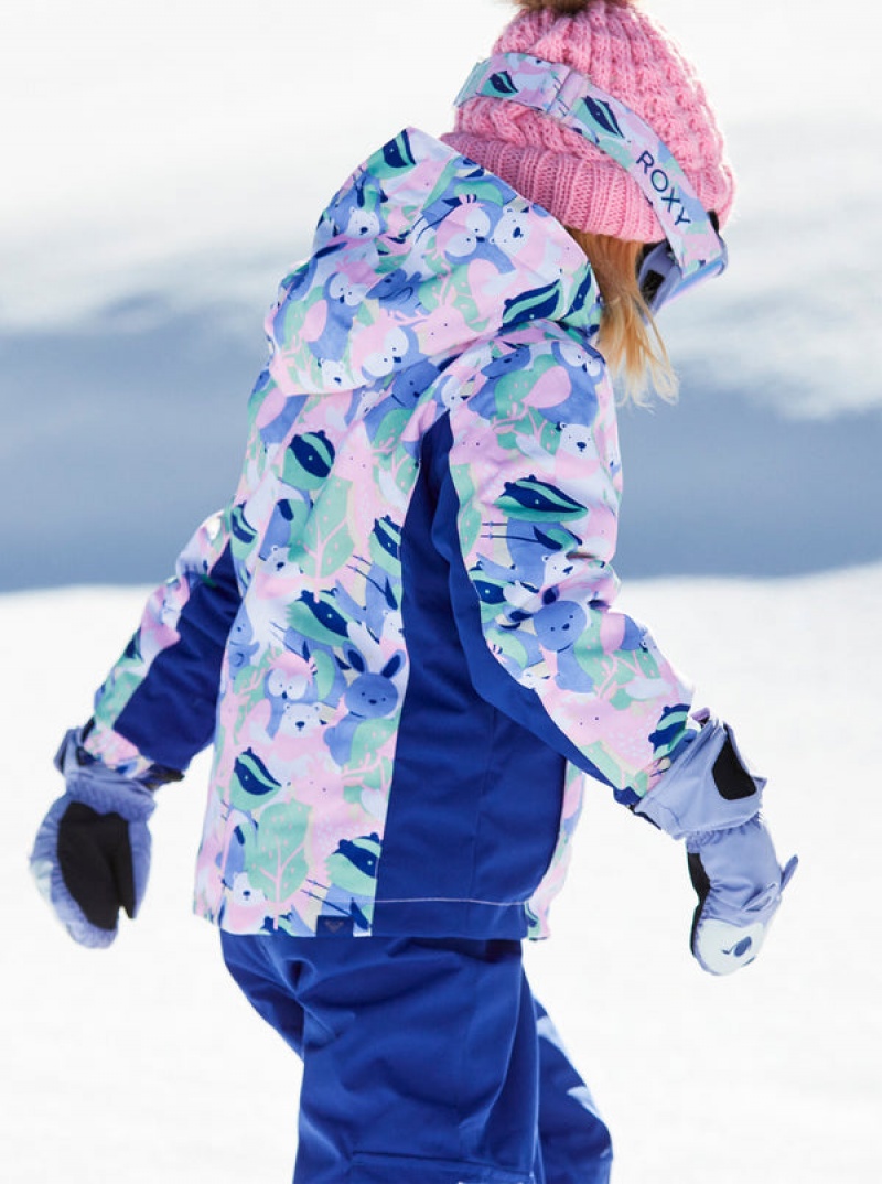 Girls' Roxy Snowy Tale Technical Snowboard Jackets | 25164-YTPO