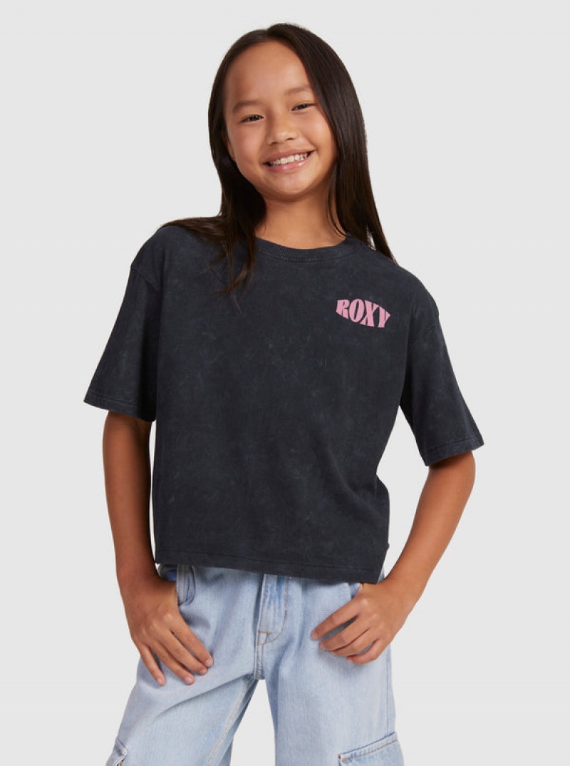 Girls\' Roxy Sun For All Seasons A T-shirts | 78159-VPDO