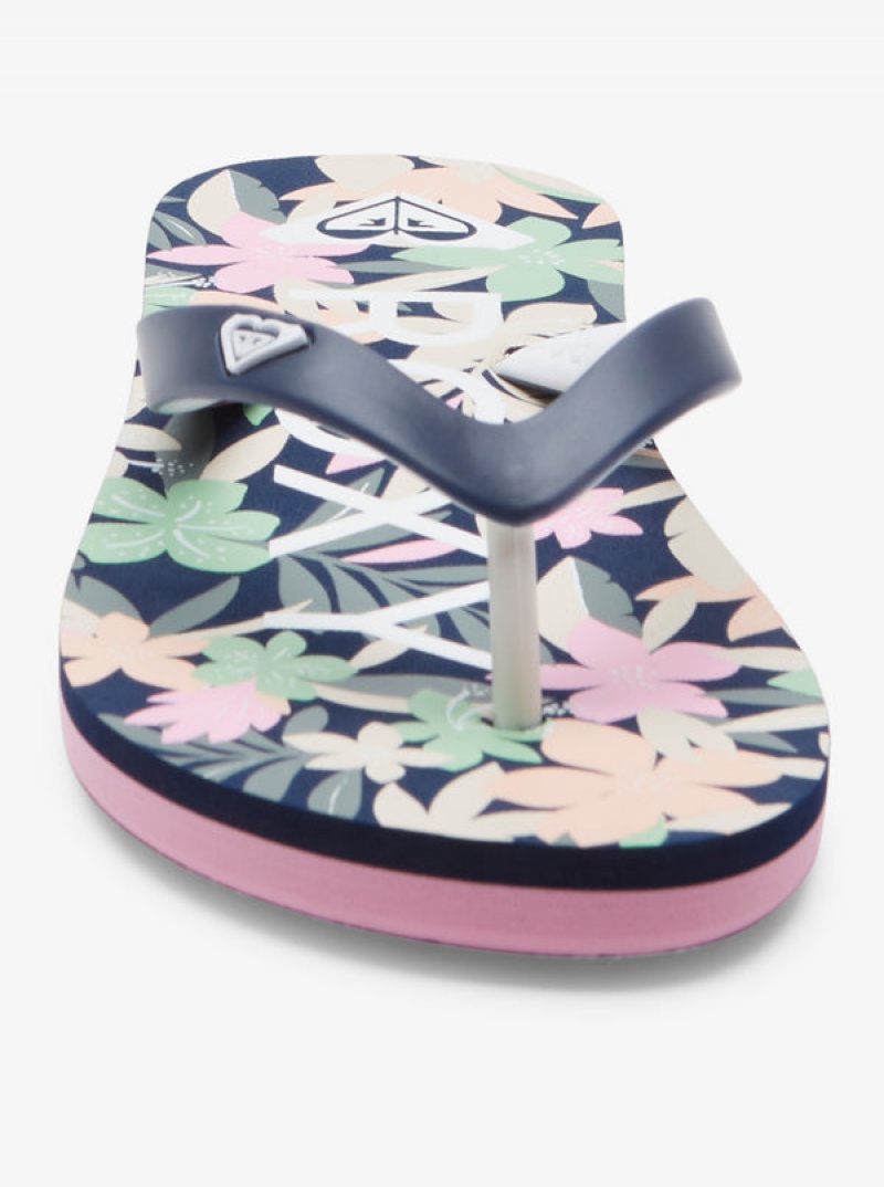 Girls' Roxy Tahiti Flip Flops | 56287-KCVN