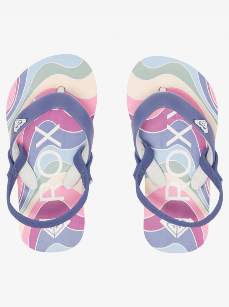 Girls' Roxy Tahiti Flip Flops | 69754-WOSM