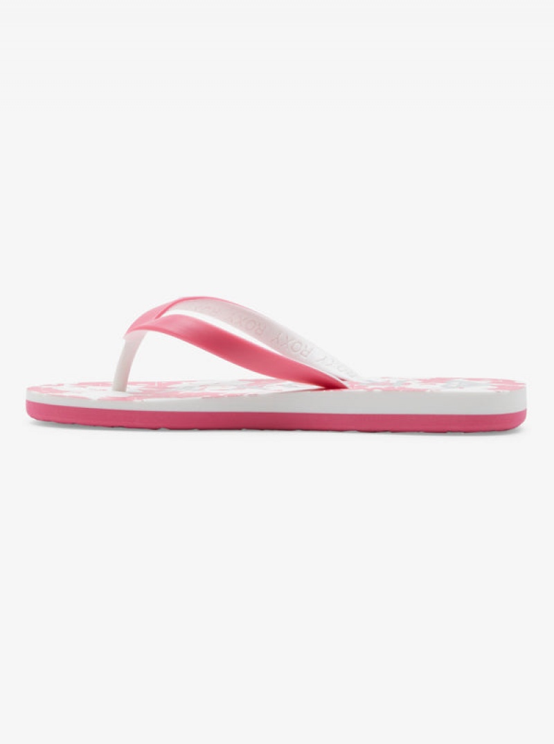 Girls' Roxy Tahiti Flip Flops | 80432-RWXG