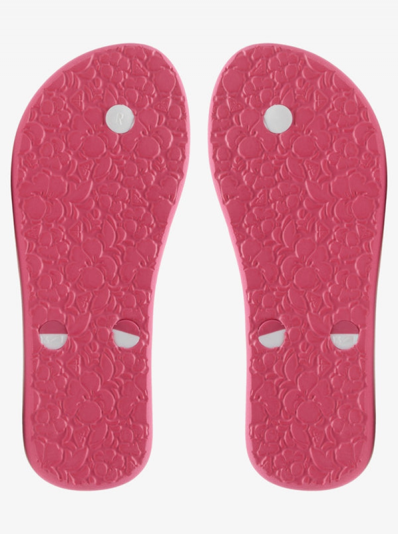 Girls' Roxy Tahiti Flip Flops | 80432-RWXG