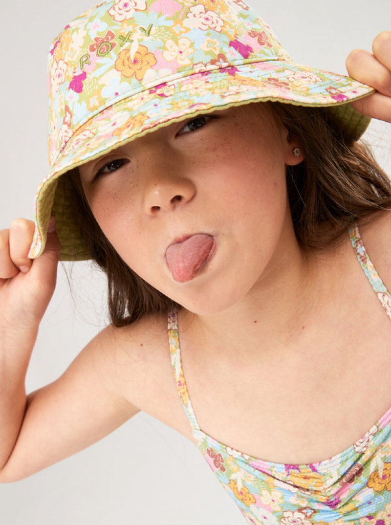 Girls' Roxy Tiny Honey Bucket Hats | 16345-PFIT