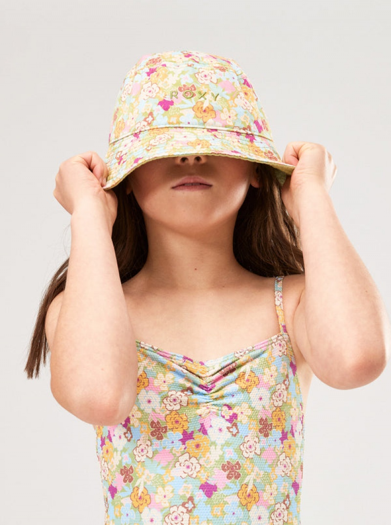 Girls' Roxy Tiny Honey Bucket Hats | 16345-PFIT