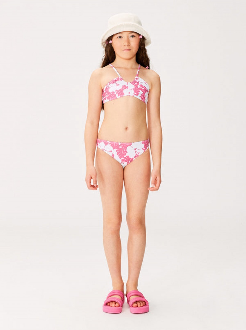 Girls' Roxy Totally Iconic Bralette Set Swimwear | 24037-GPMZ