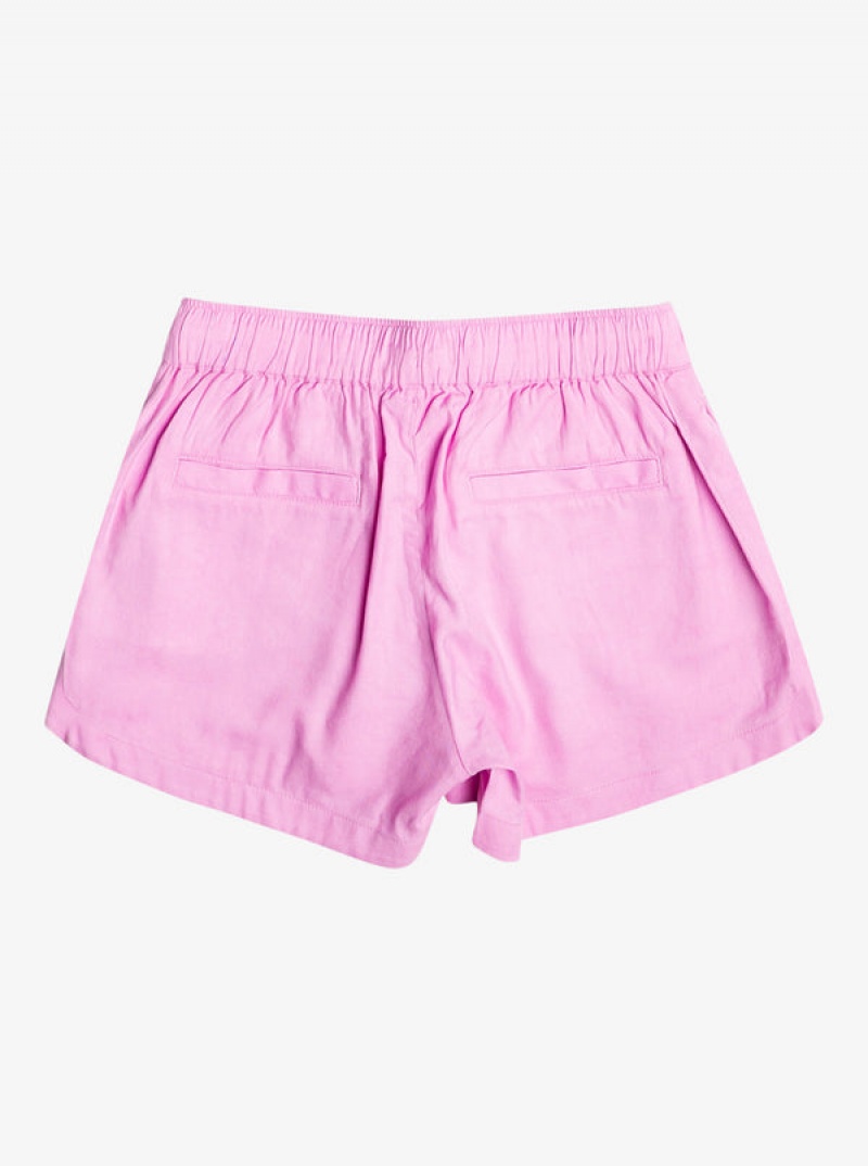 Girls' Roxy Una Mattina Elastic Waist Shorts | 25186-ALUT