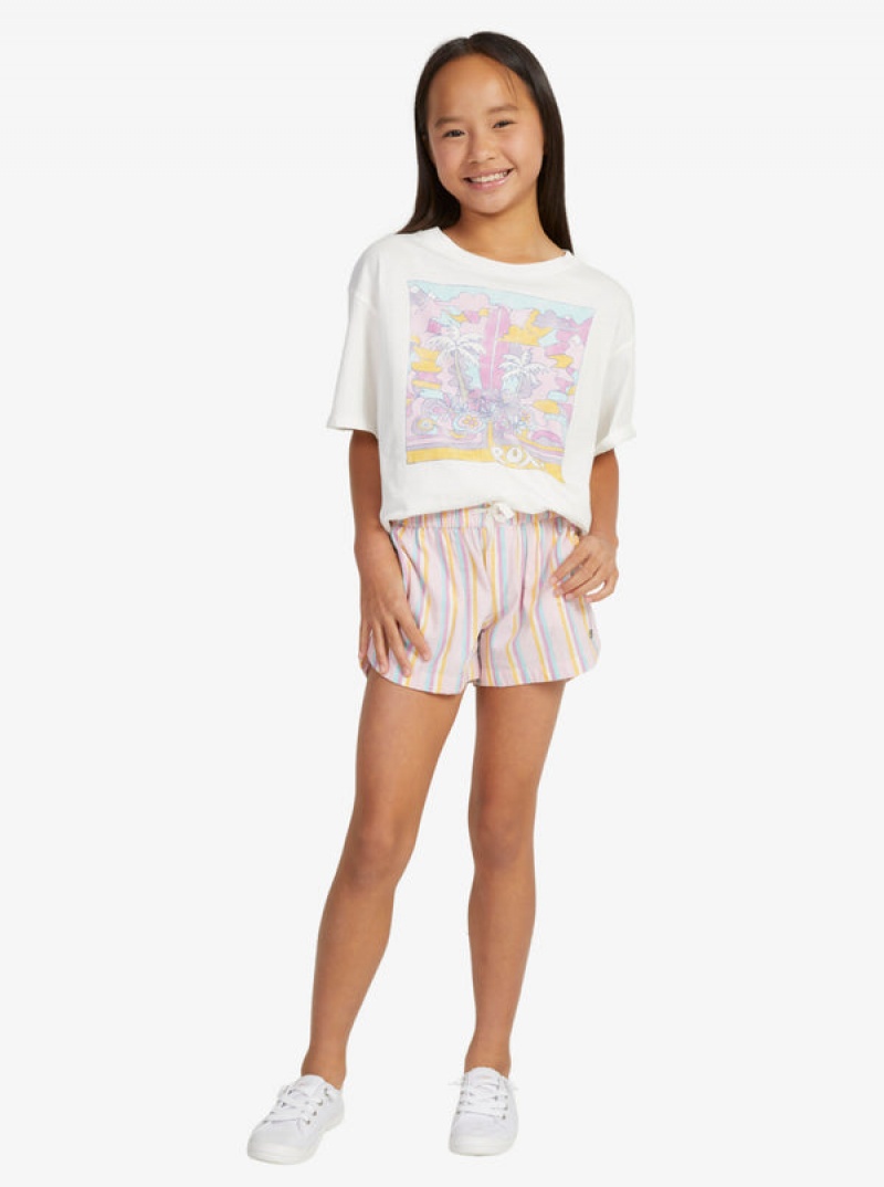 Girls' Roxy Una Mattina Multico Shorts | 90527-SWBI