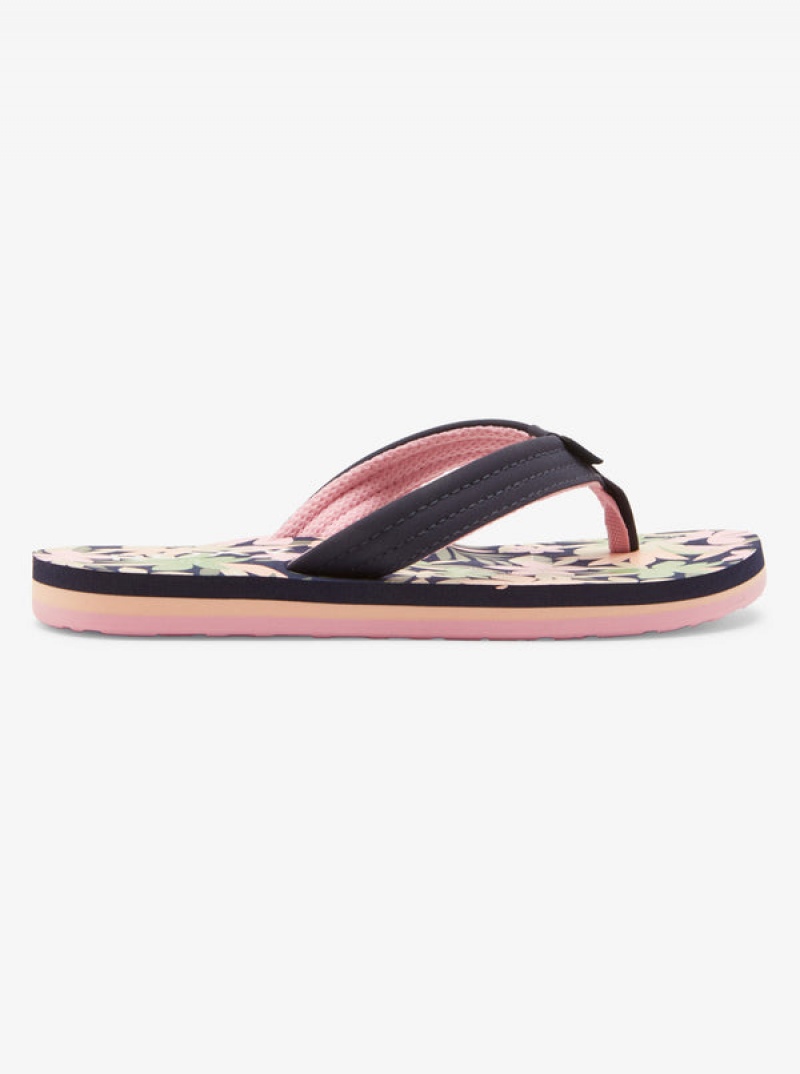 Girls' Roxy Vista Loreto Flip Flops | 80165-WYZX