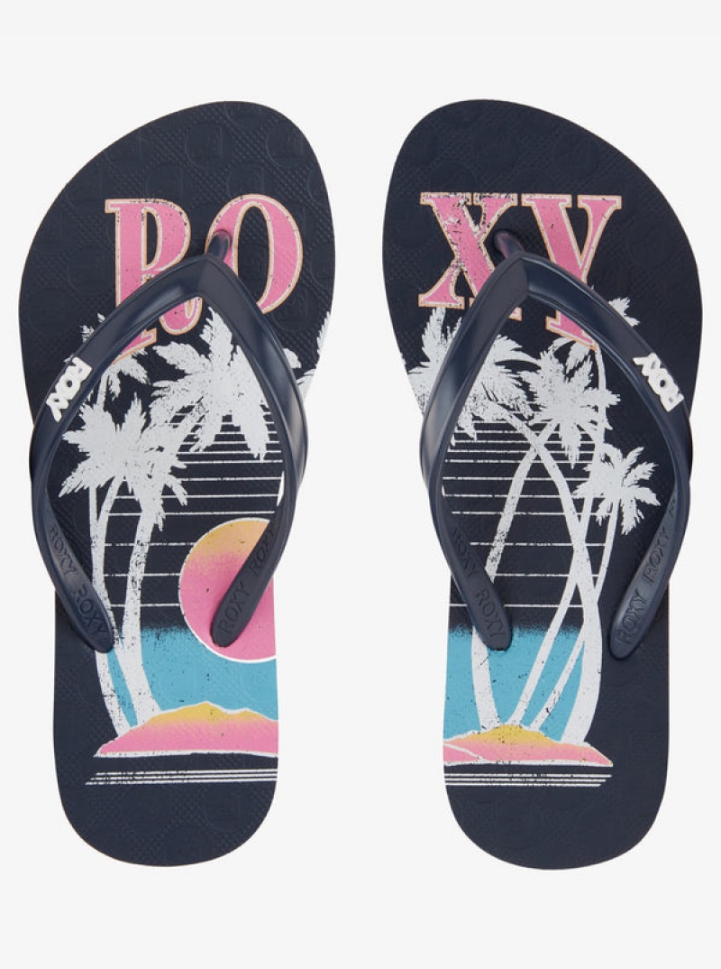 Girls' Roxy Viva Stamp Sandals | 14209-UPKW