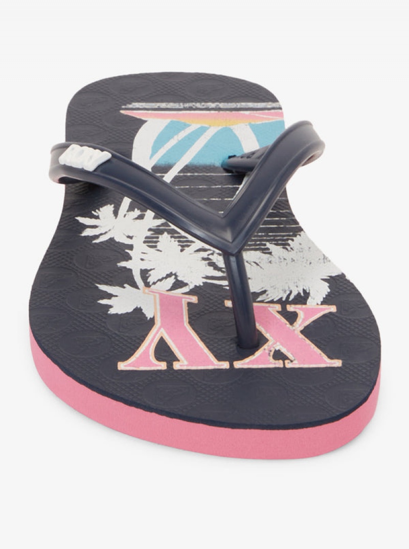 Girls' Roxy Viva Stamp Sandals | 14209-UPKW