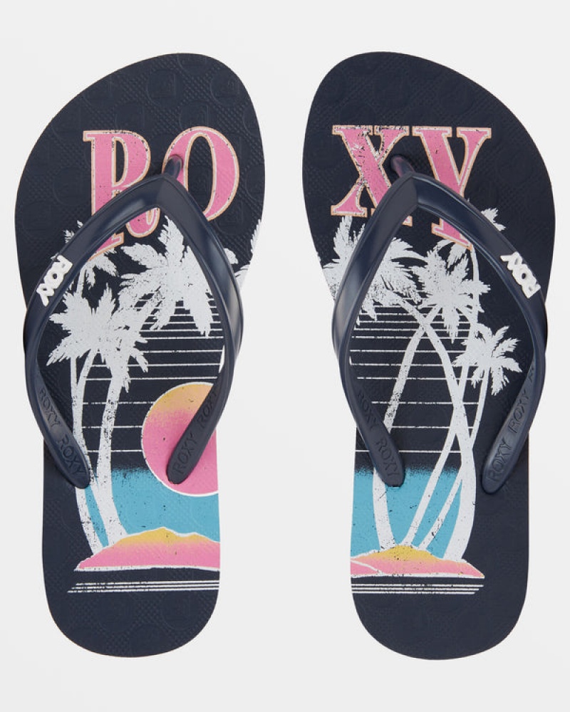 Girls' Roxy Viva Stamp Sandals | 14209-UPKW