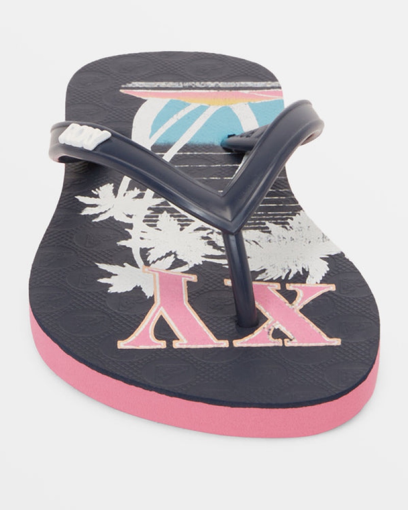 Girls' Roxy Viva Stamp Sandals | 14209-UPKW