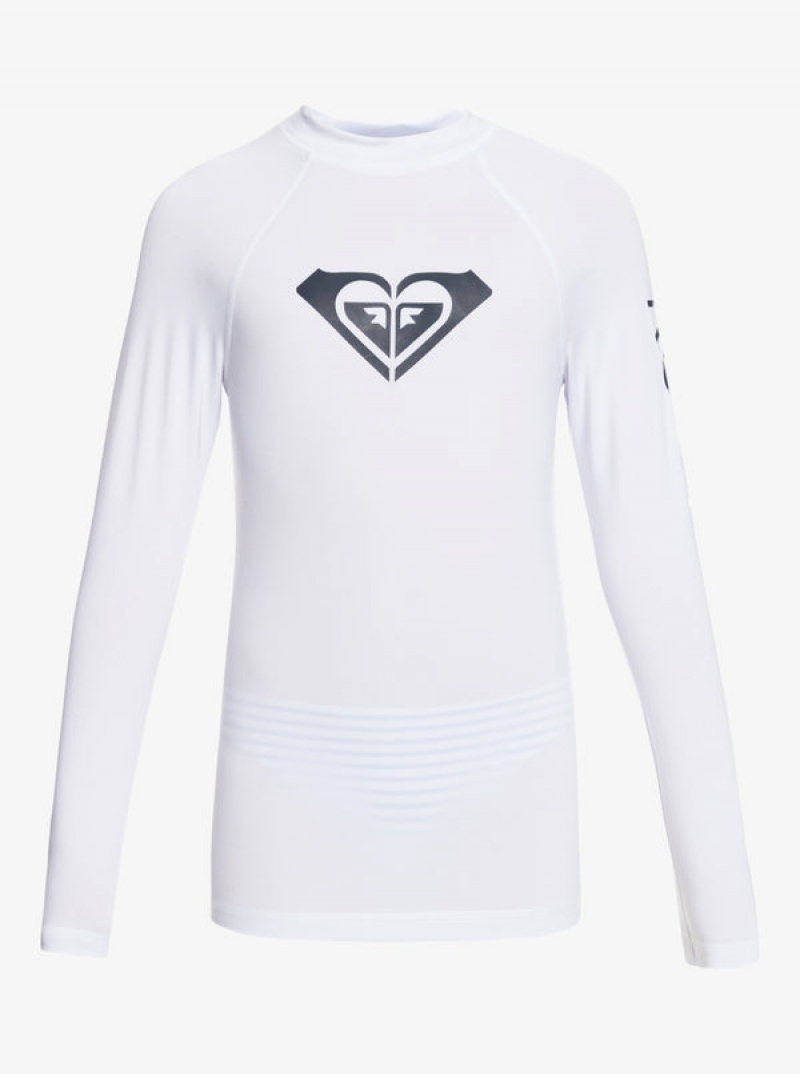 Girls' Roxy Whole Hearted Long Sleeve UPF 50 Rashguard Swimwear | 96841-LMHX