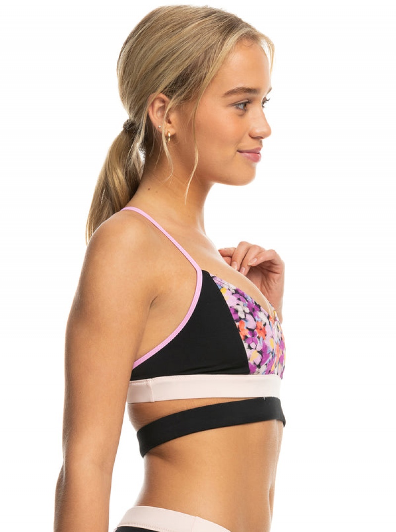 Roxy Active Bralette Bikini Tops | 52914-FYQR