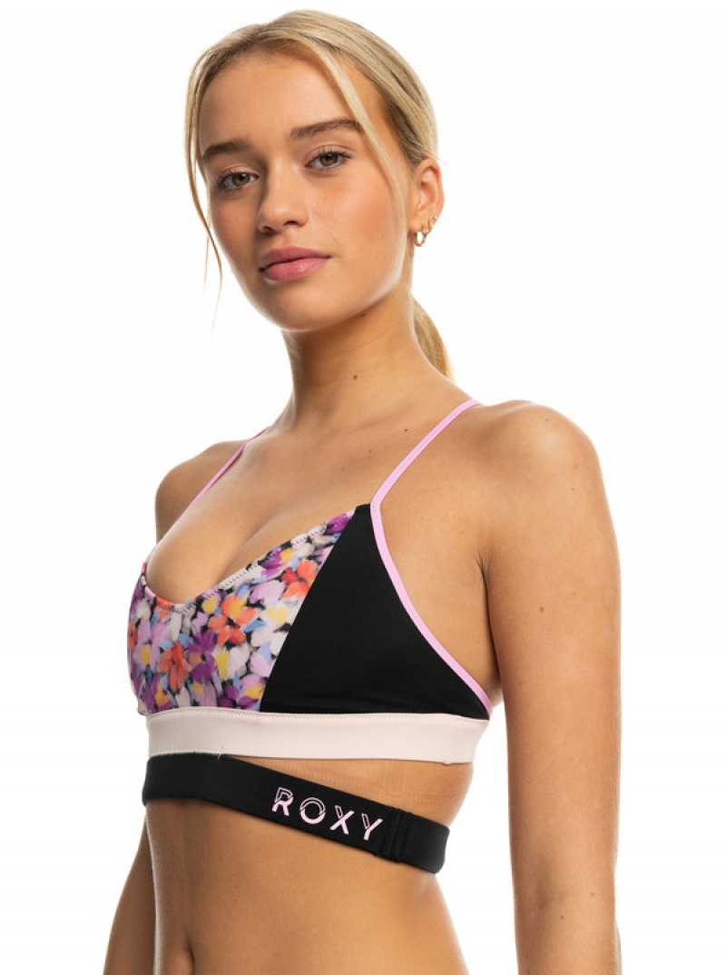 Roxy Active Bralette Bikini Tops | 52914-FYQR