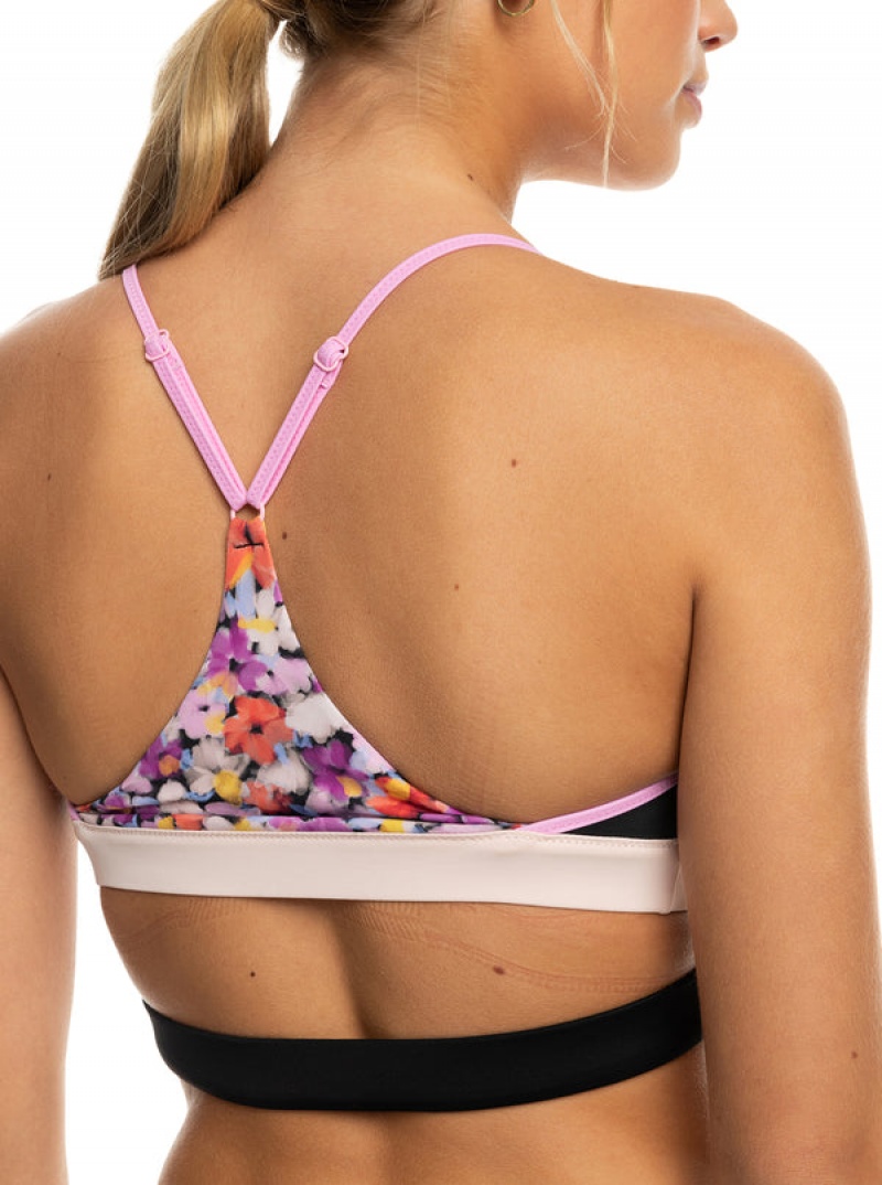 Roxy Active Bralette Bikini Tops | 52914-FYQR