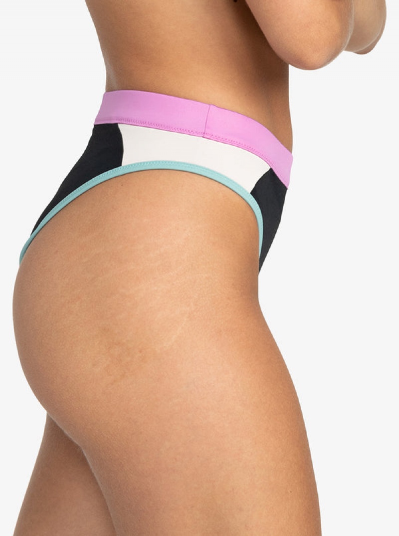 Roxy Active Mid Waist Bikini Bottoms | 91235-YTAN