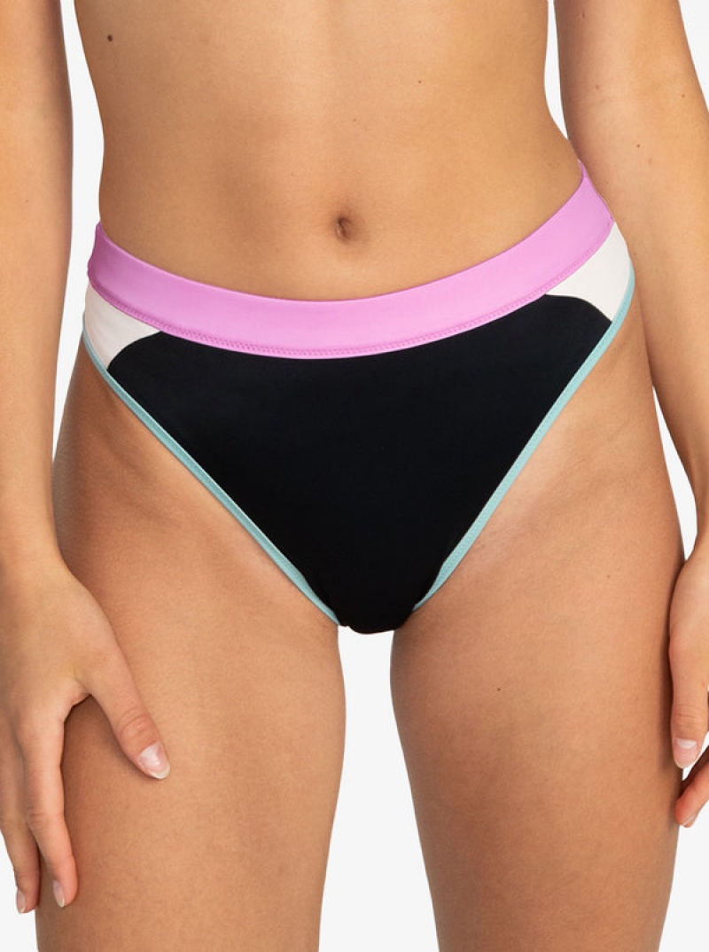 Roxy Active Mid Waist Bikini Bottoms | 91235-YTAN