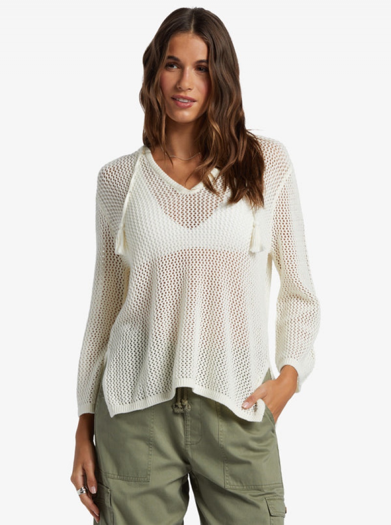 Roxy After Beach Break V-Neck Sweaters | 23978-DWQX