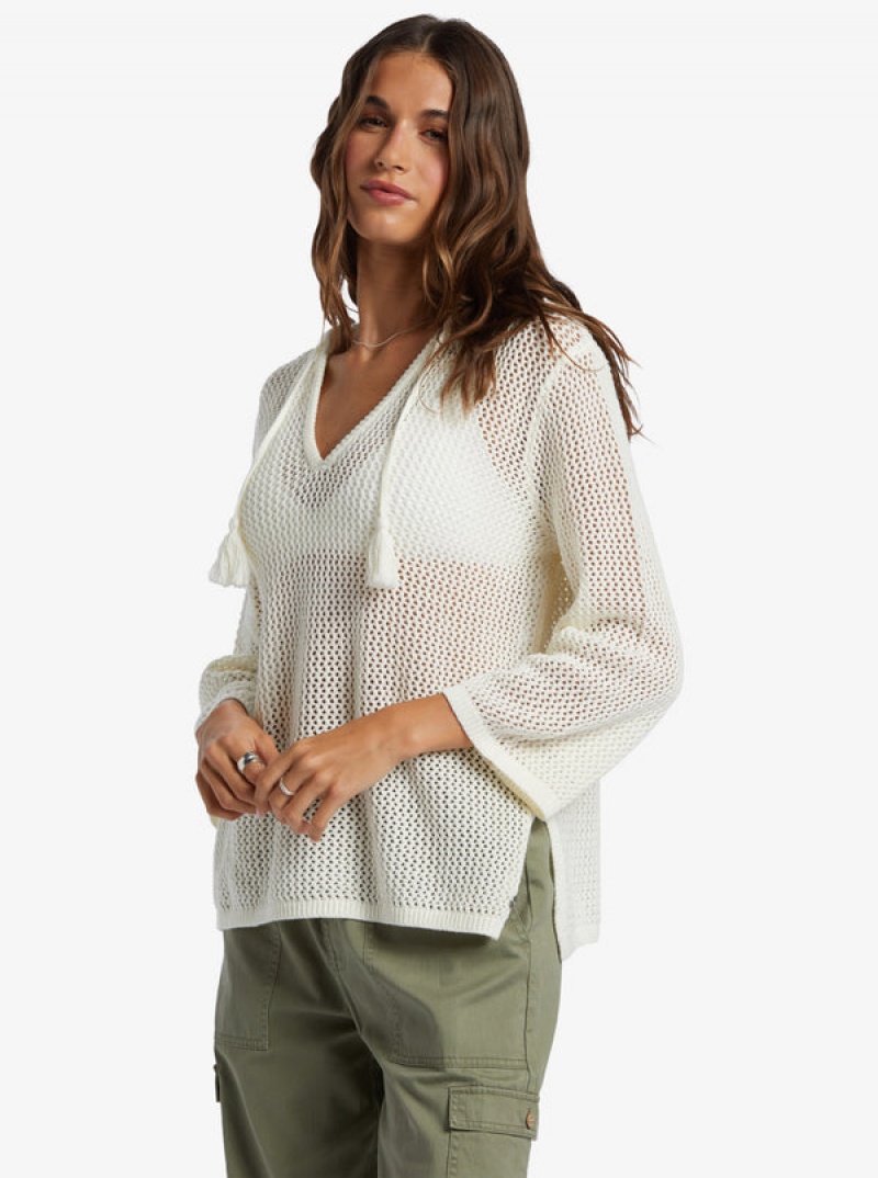 Roxy After Beach Break V-Neck Sweaters | 23978-DWQX