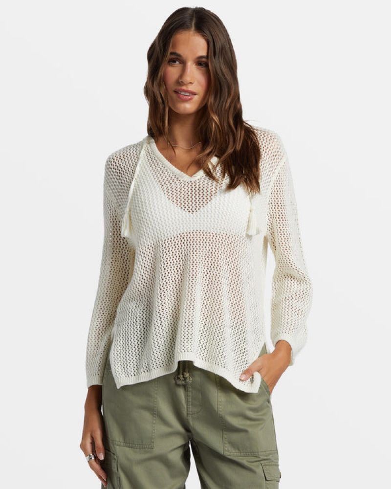 Roxy After Beach Break V-Neck Sweaters | 23978-DWQX