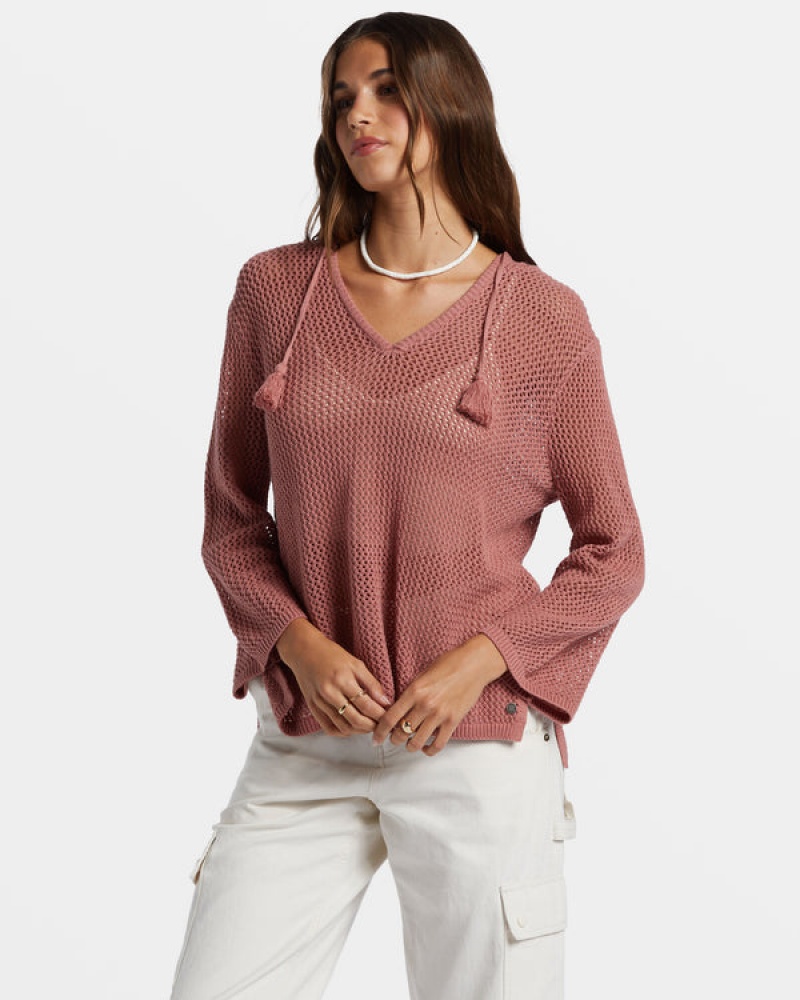 Roxy After Beach Break V-Neck Sweaters | 85230-UPHG