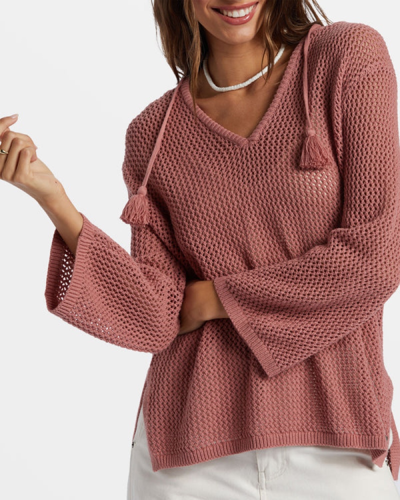 Roxy After Beach Break V-Neck Sweaters | 85230-UPHG