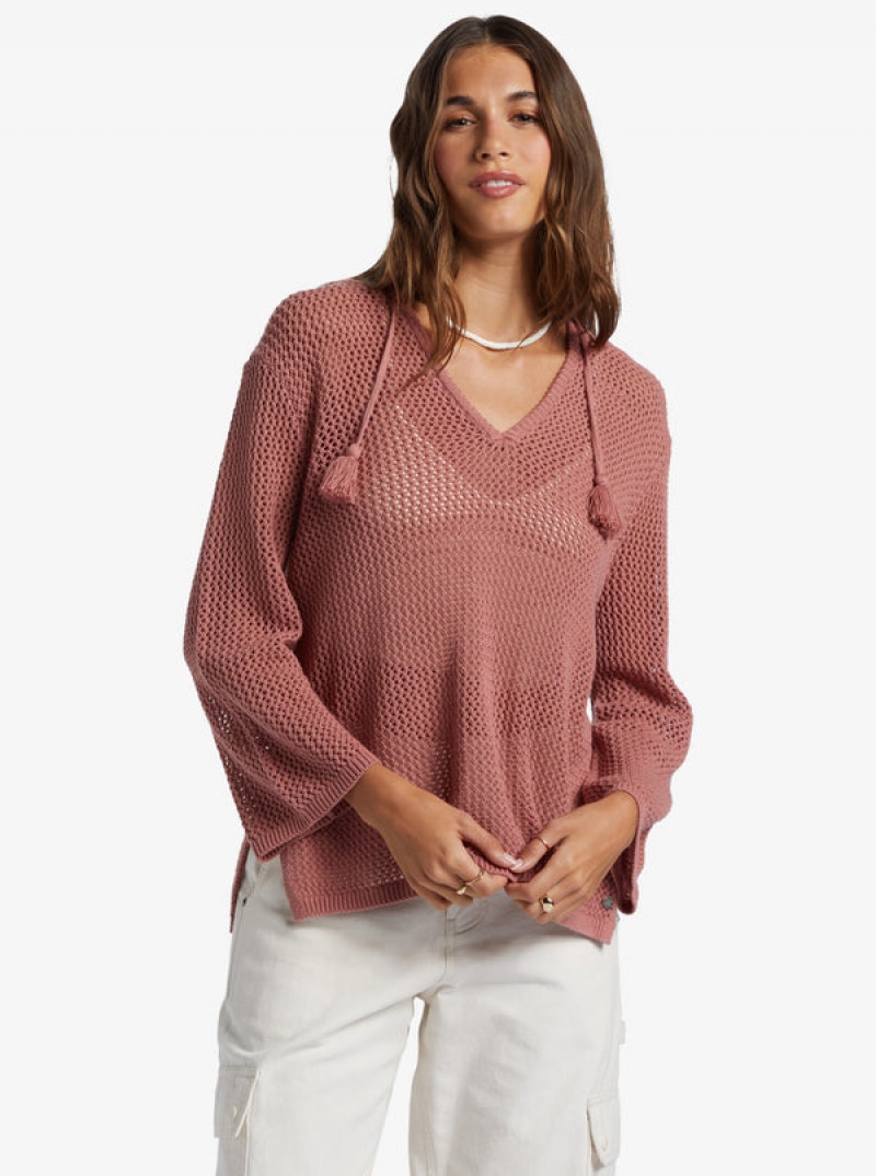 Roxy After Beach Break V-Neck Sweaters | 85230-UPHG