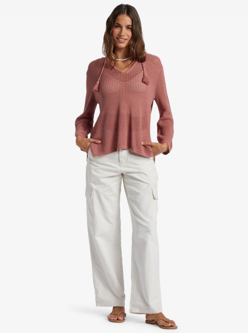 Roxy After Beach Break V-Neck Sweaters | 85230-UPHG