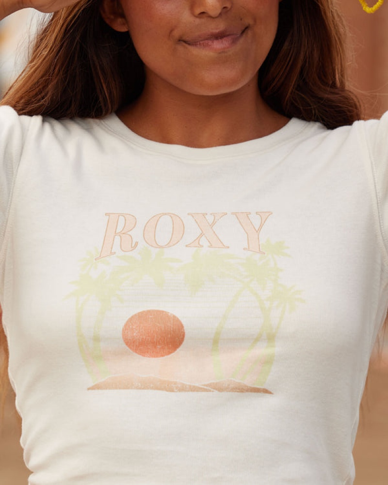 Roxy All Day Shrunken T-shirts | 15207-RQPM