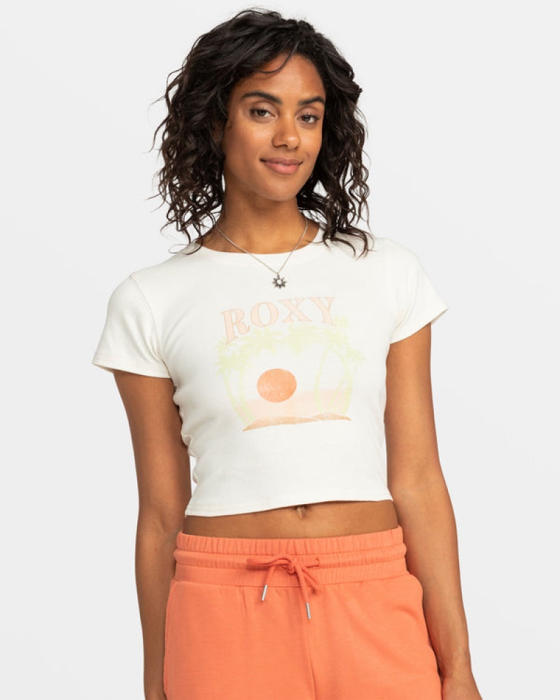 Roxy All Day Shrunken T-shirts | 15207-RQPM