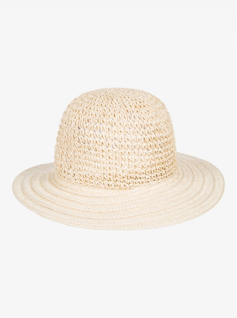 Roxy Aloof Beauty Straw Sun Hats | 15938-YTBH