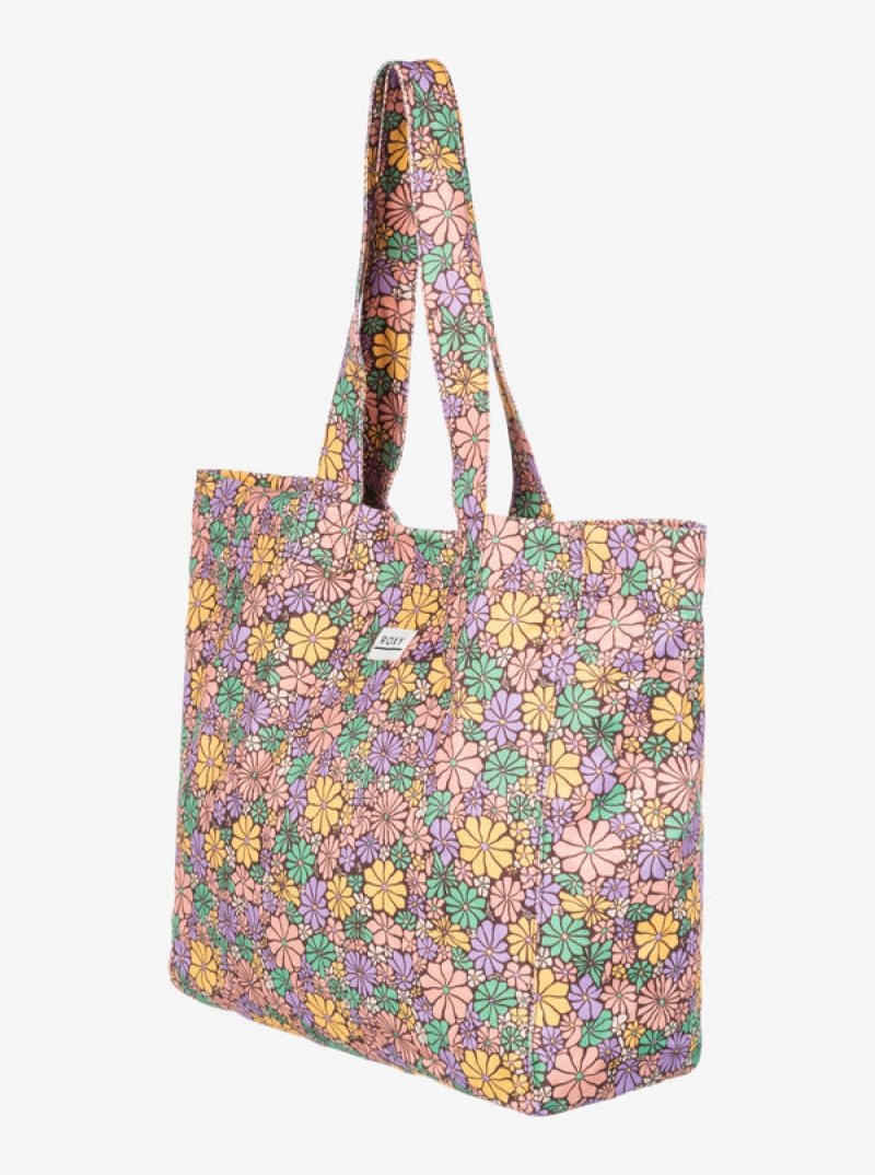 Roxy Anti Bad Vibes Printed Beach Handbag | 06719-BOFU