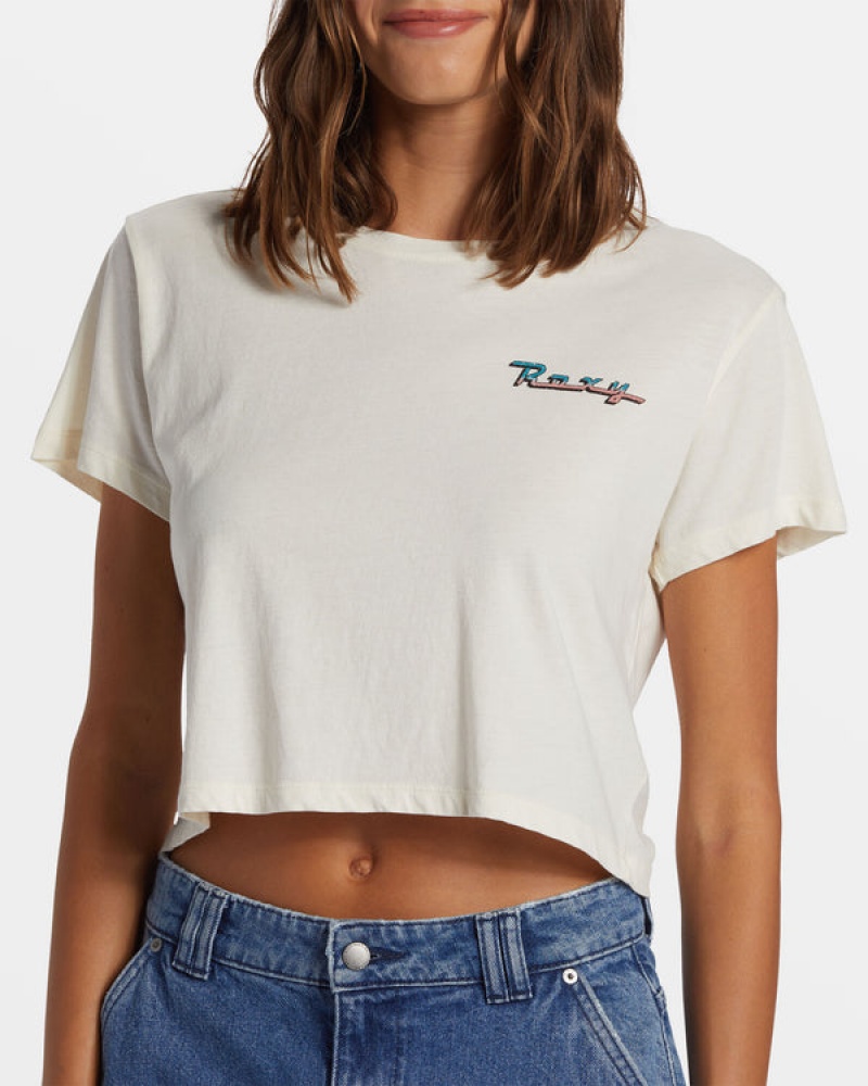 Roxy Baja Cali Cropped T-shirts | 40517-HTDY