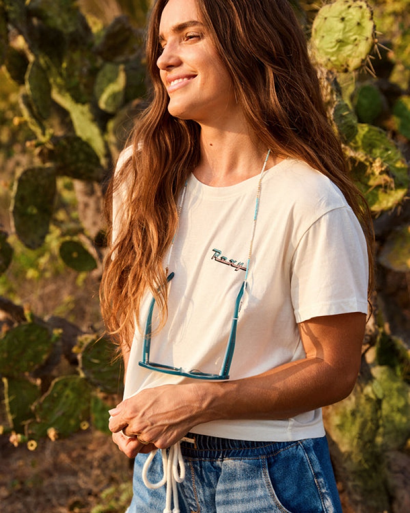 Roxy Baja Cali Cropped T-shirts | 40517-HTDY