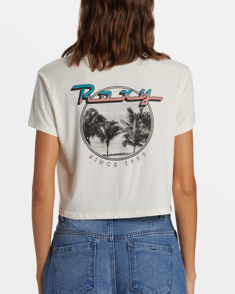 Roxy Baja Cali Cropped T-shirts | 40517-HTDY