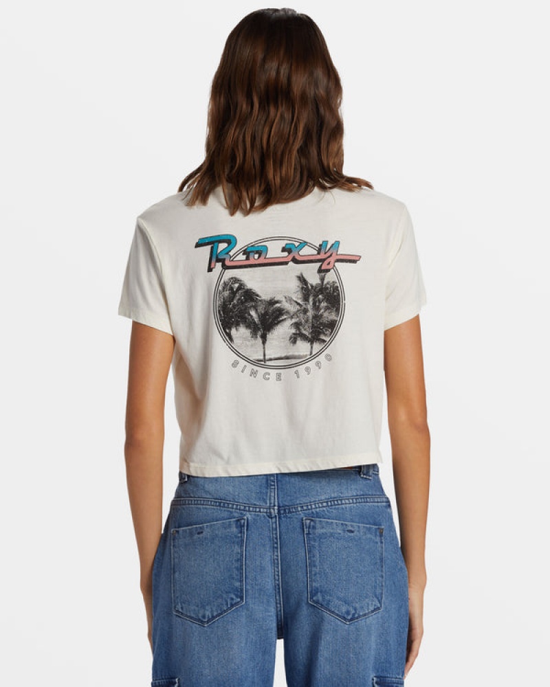 Roxy Baja Cali Cropped T-shirts | 40517-HTDY